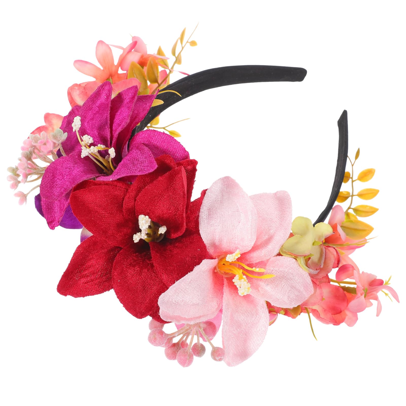 Beavorty 5 Pezzi Di Fascia Per in Tessuto Leggero Con Fiori Di Giglio Alla Moda Per Donne E Ragazze Per Feste E Occasioni Speciali