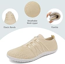 Unisex Barefoot Zapatillas de Trail Running Minimalistas Zapatillas de Deporte Suela Fina Ligeras Zapatillas Fitness 37-45EU1