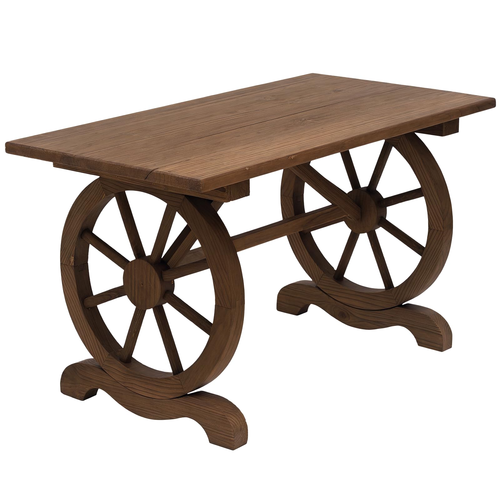 Outsunny Wood Coffee Table - Brown