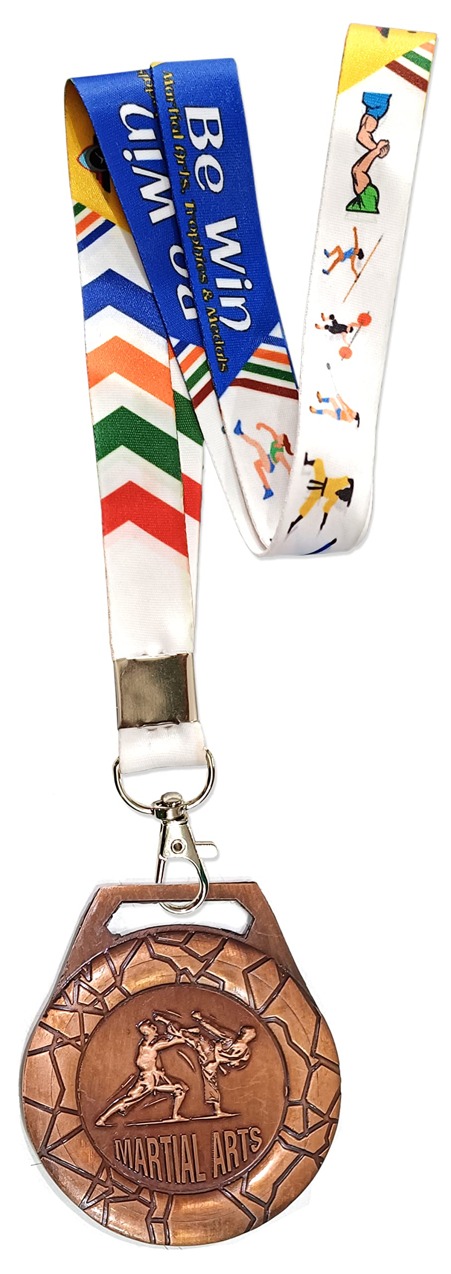 Be Win 3D Designed 3" Inches Dia Martial Arts Gold, Silver & Brown Medal with Multi Color Tag for Karate, Taekwond, Judo & Kungfu Competitions & Events (6 Pcs. Medals with Tags, Bronze) (B0BT87M3JT) Amazon Price History, Amazon Price Tracker