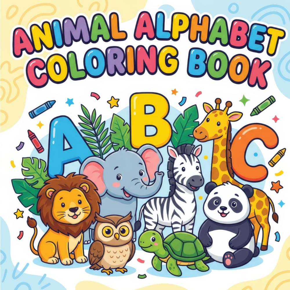 Animal Alphabet Coloring Book: 26 Amazing Animal Alphabet Coloring Pages to Enhance Your Kid's Learning and Coloring Skills | Perfect for Kids Between ... Letters for Preschool and Kindergarten