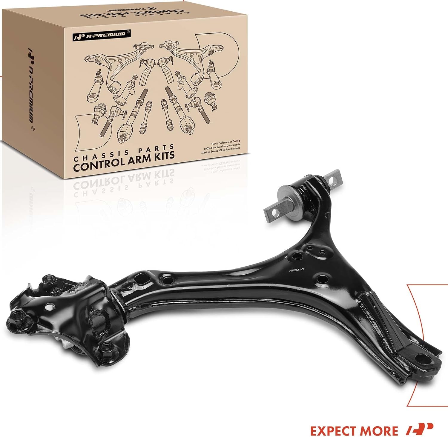A-Premium Front Left Lower Control Arm, with Bushing, Compatible with Honda Accord 2013-2017 & Acura TLX 2015-2020