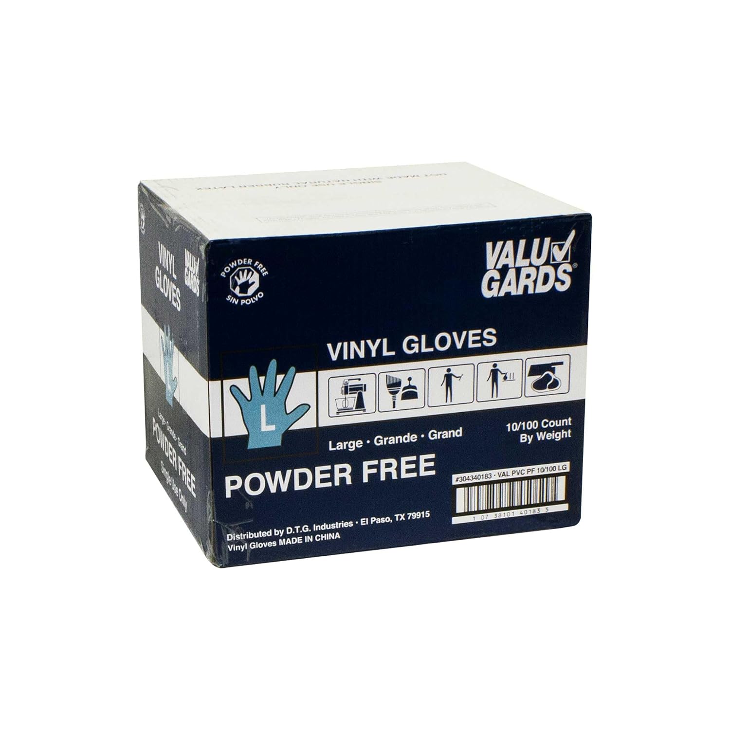 Handgards Eclipse Value Large PVC Glove - 100 per pack - 10 packs per case.