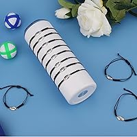 Vista 3 de Pulsera de cuerda deportiva trenzada ajustable con decoración colgante de fútbol para mujeres, jugadores de equipo, Metal Plata