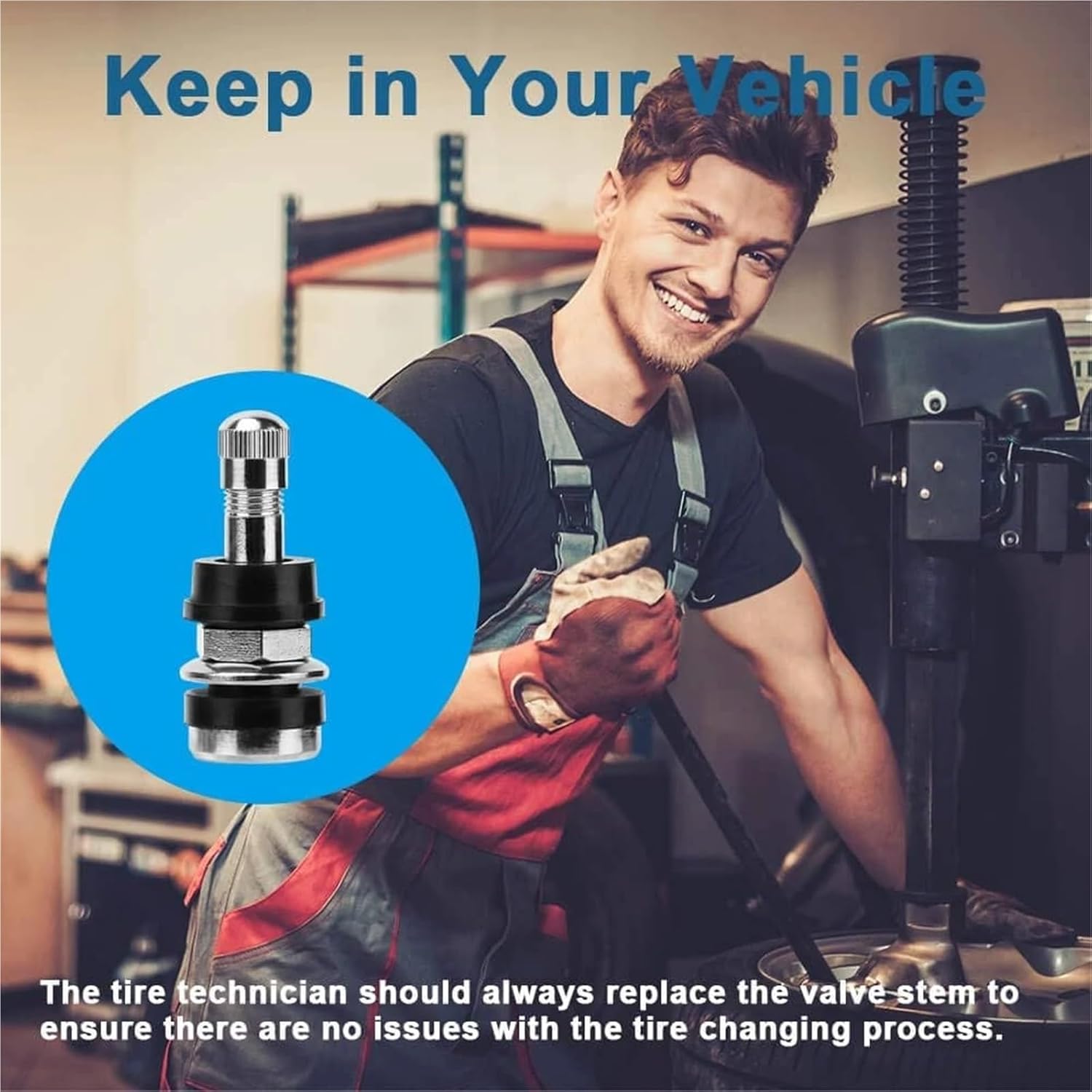 Valve Stem 10pcs TR416 Tire Valve Stems Outer Mount Metal Valves Stem Metal Clamp-in Valves