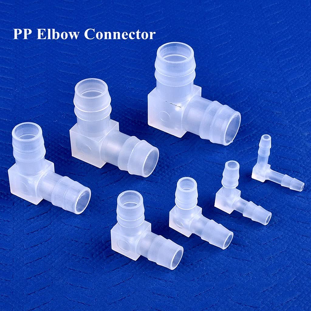 Conectores de Codo de Polipropileno de 4 a 20 Mm, Accesorios para Tanque de Acuario, Aireador de Bomba de Aire, Junta de Pagoda, Juntas de Manguera de Riego de Jardín/16 * 16Mm/200 Pieces