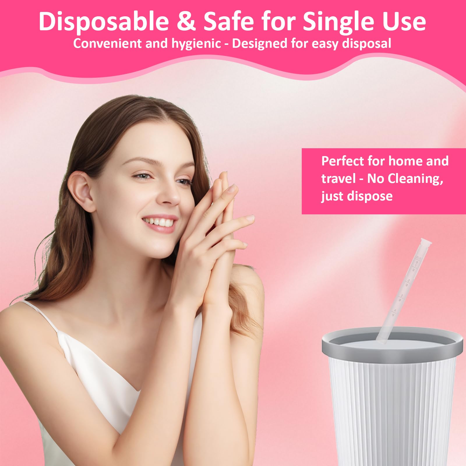 Disposable Vaginal Cream Applicators, Individually Wrapped with Threaded Tip & Dosage Scale(20 Packs)