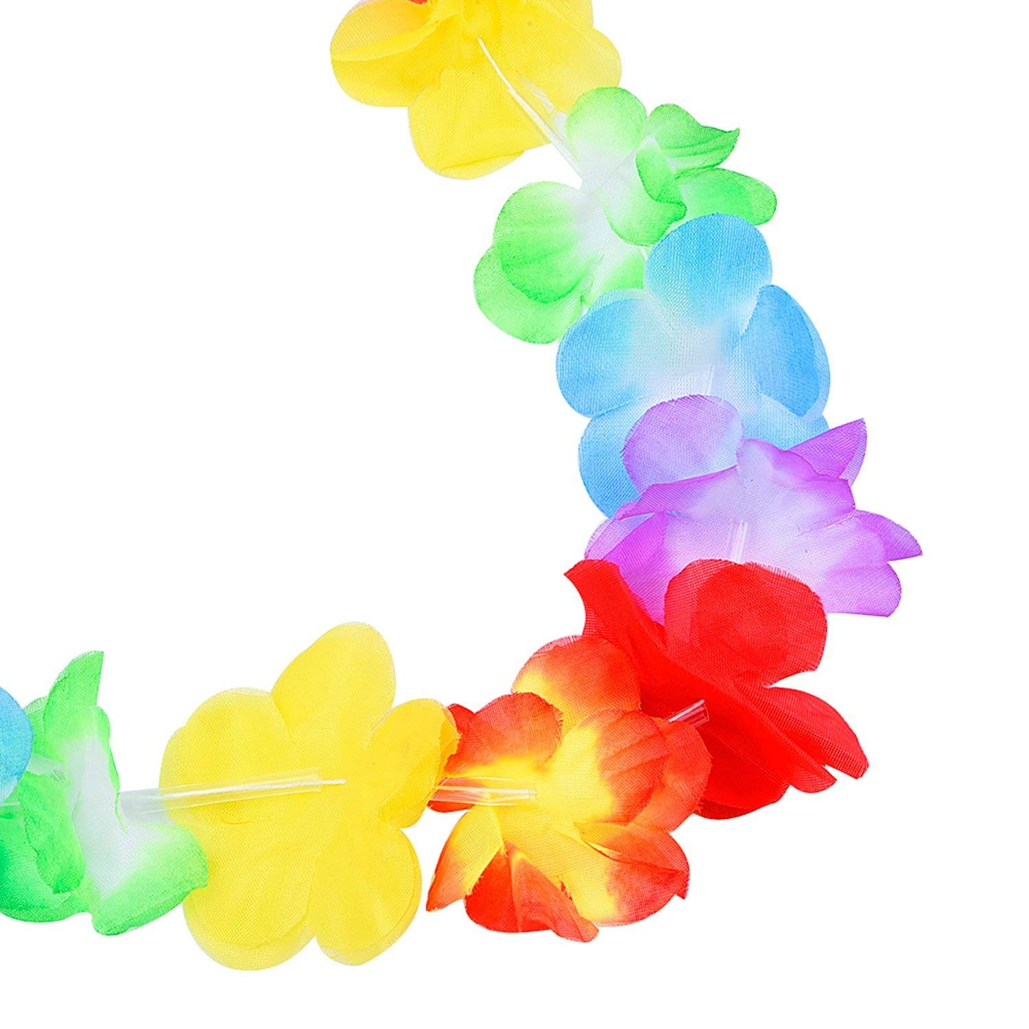 24 Ghirlande Di Fiori Hawaiani Lei - Per Feste Luau, Hawaii, Addio Al Celibato/Nubilato
