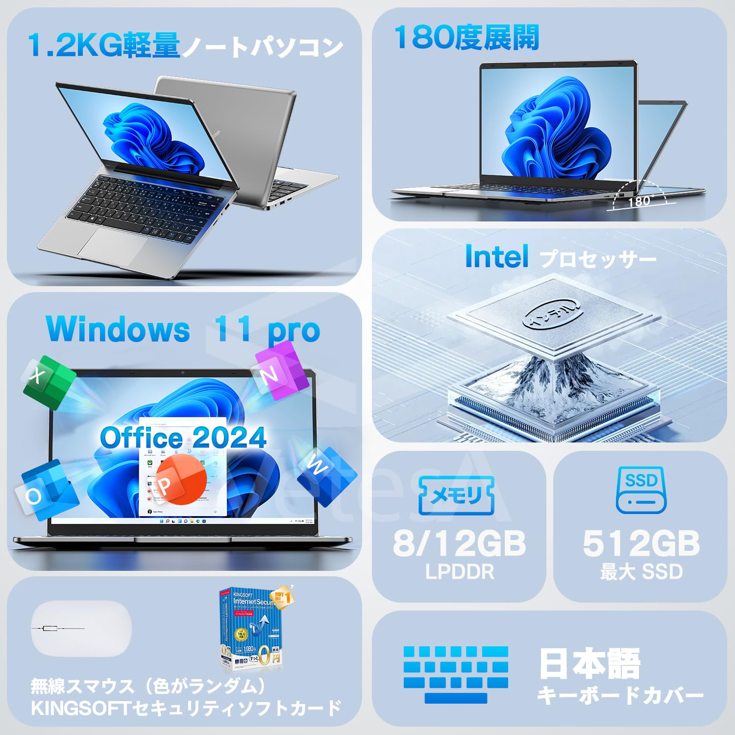 VETESA ノートパソコン メモリー12GB Amazon.co.jp: VETESA 軽量ノートパソコン 14インチ Office2024搭載