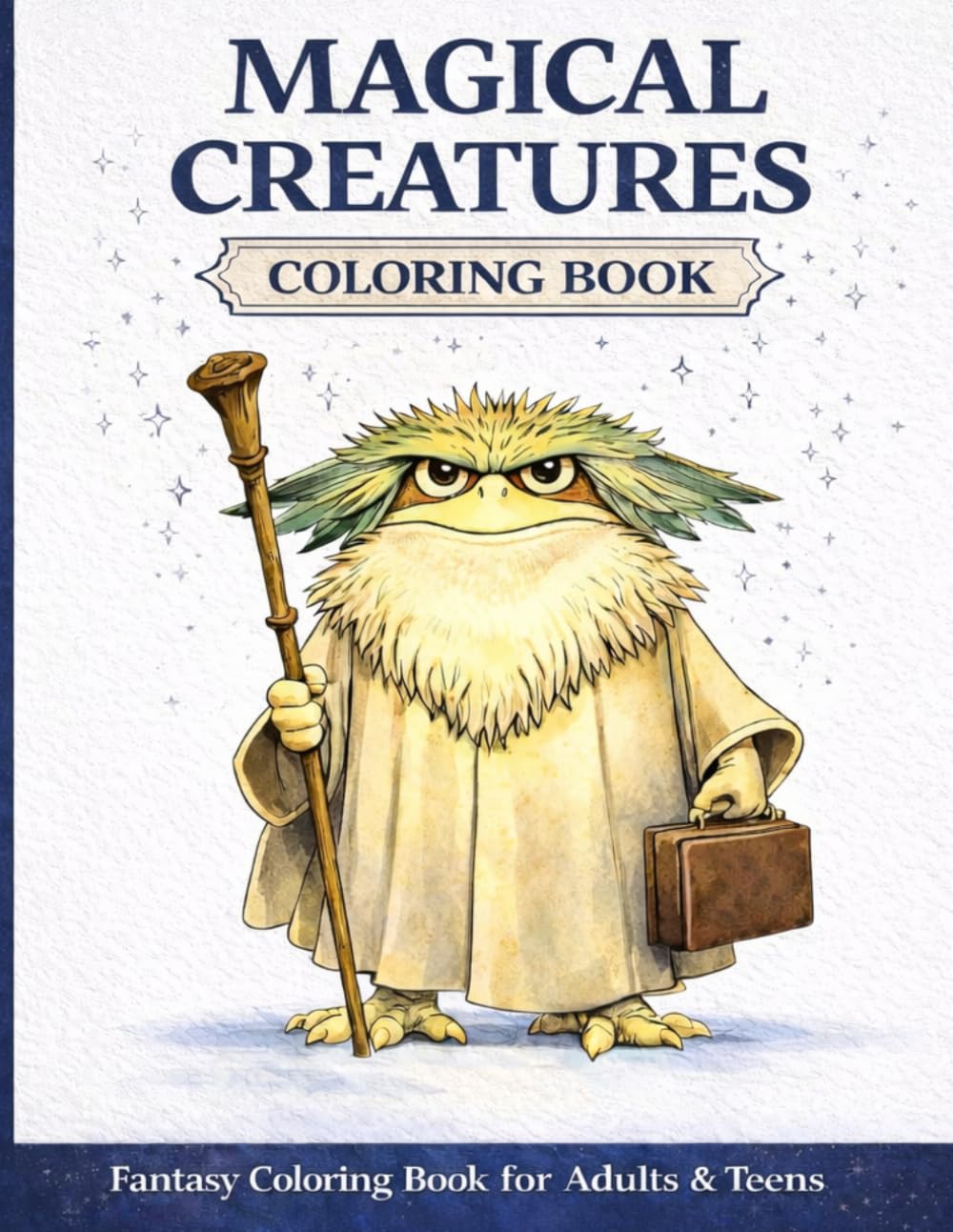 Magical Creatures Coloring Book: Fantasy Coloring Book for Adults and Teens with Unique Magical Characters for Relaxation and Stress Relief