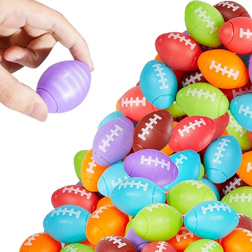 WELLVO Recuerdos de fiesta de fútbol, paquete de 24 juguetes giratorios de fútbol para niños, regalos de fiesta deportiva para niños, bolsas de