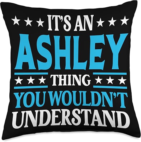 Miniatura 5 de Ashley Gifts Tee Women Girl Name Birthday Gifts Thing Wonot Understand - Almohada Ashley con nombre de niña 16 x 16 pulgadas multicolor
