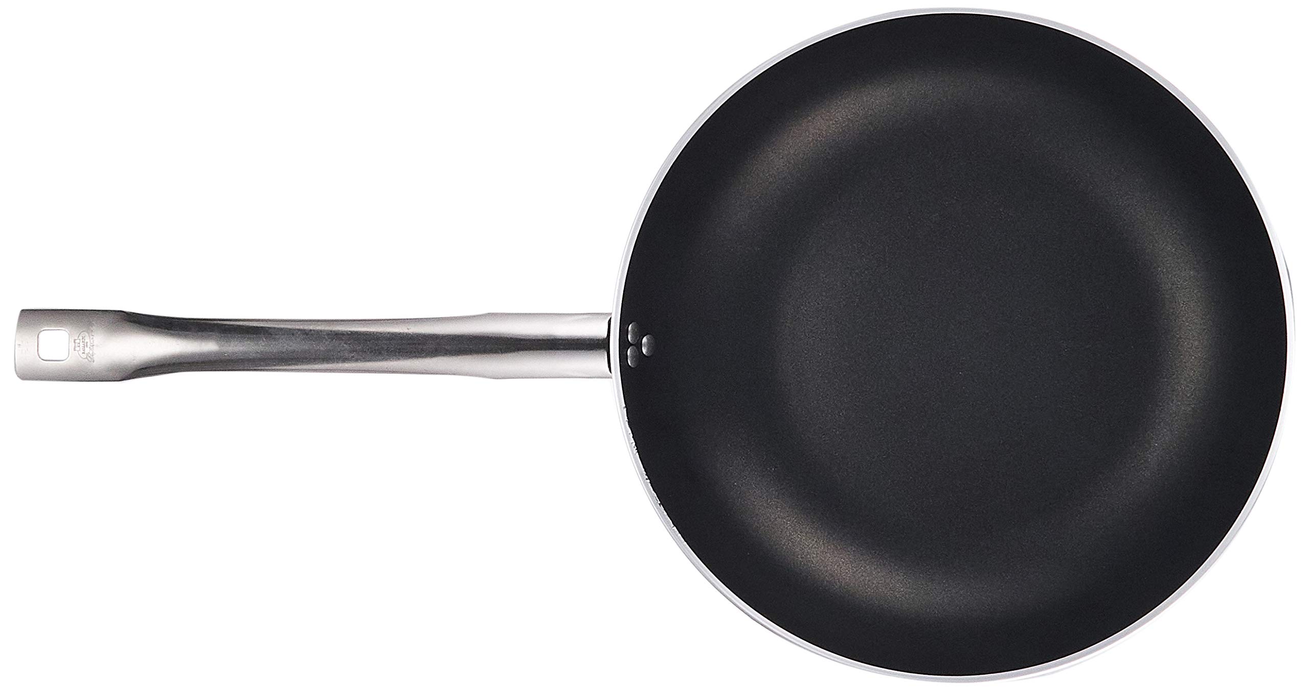 Ballarini Professionale 6002.32 Padella Svasata Alta da Induzione, Alluminio, Nero, 32 cm