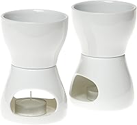 Norpro 213 Porcelain Butter Warmer 2pc Set - Keeps Butter & Sauces Perfectly Melted Without Scorching