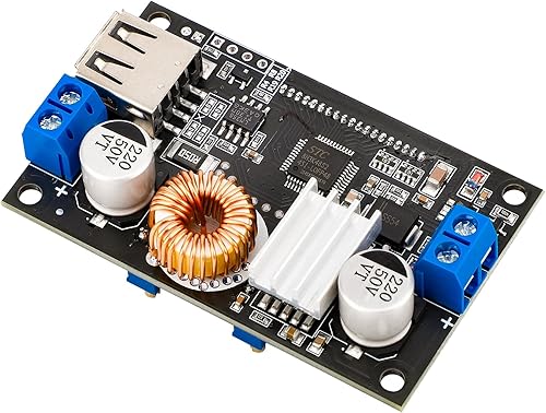 Miniatura 8 de DROK Convertidor Buck Ajustable de CC, 2 piezas, convertidor reductor de 24V a 12V, regulador de voltaje de 6V-32V a 1.5-32V 5V 5A, fuente de