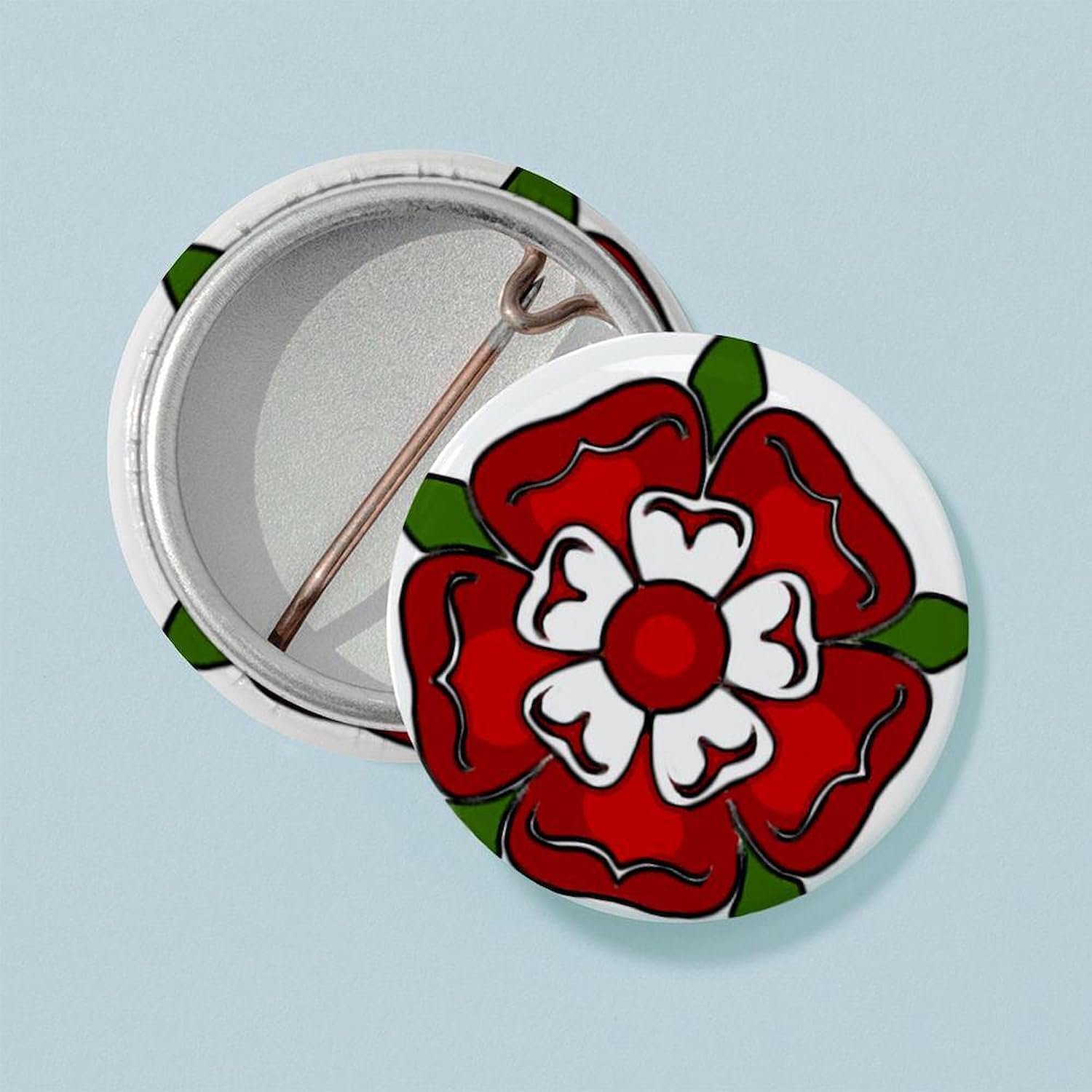 CafePress Tudor Rose 1" Round Mini Button Pin