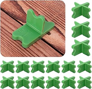 16 PCS ABS Deck Board Spacer Tool - 4 Thicknesses (1/16", 1/8", 3/16", 1/4"), for Pressure Treated Composite Decking,Laminate Flooring Tools (Green)