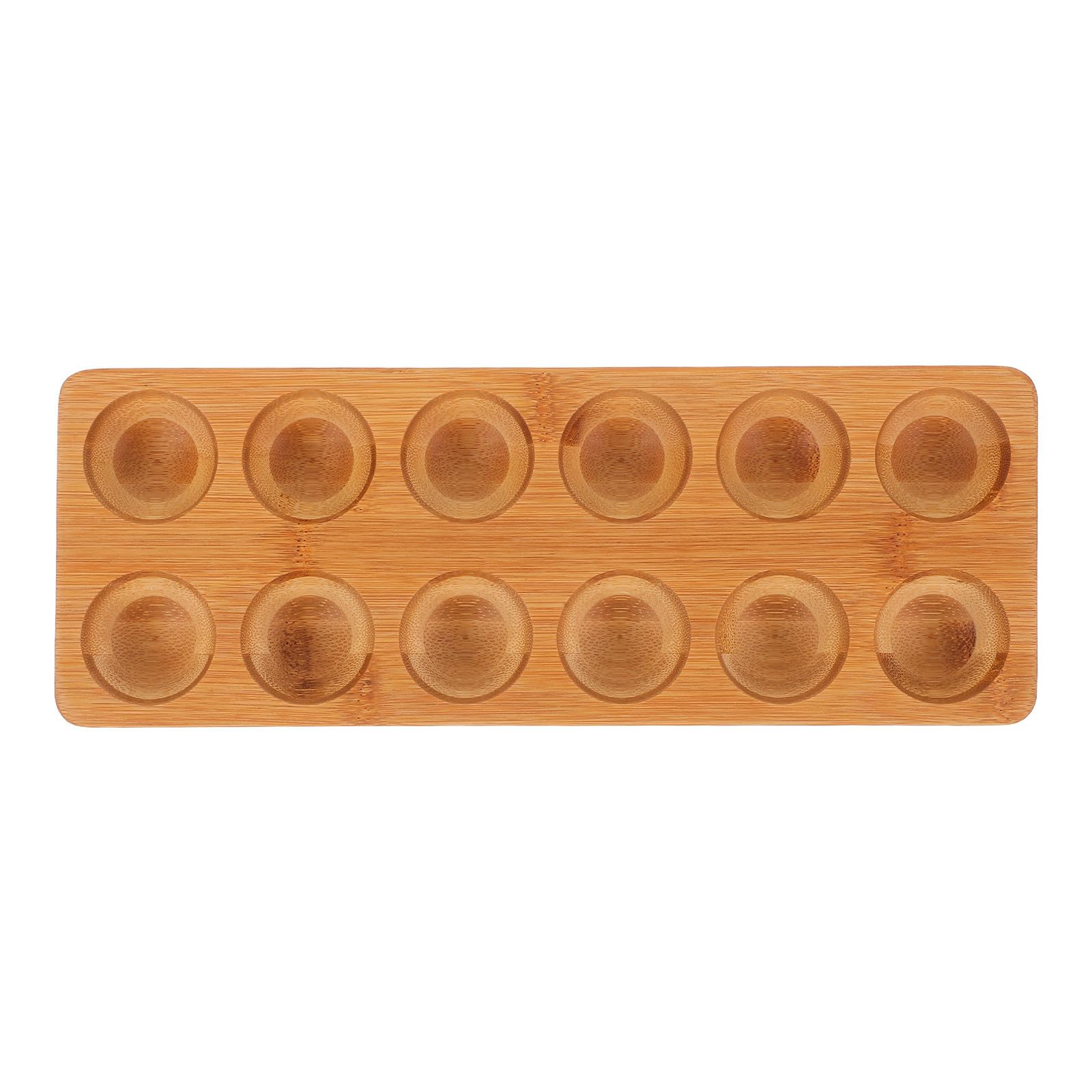 Soporte de huevos de madera HEMOTON para mantener la encimera organizada y limpia
