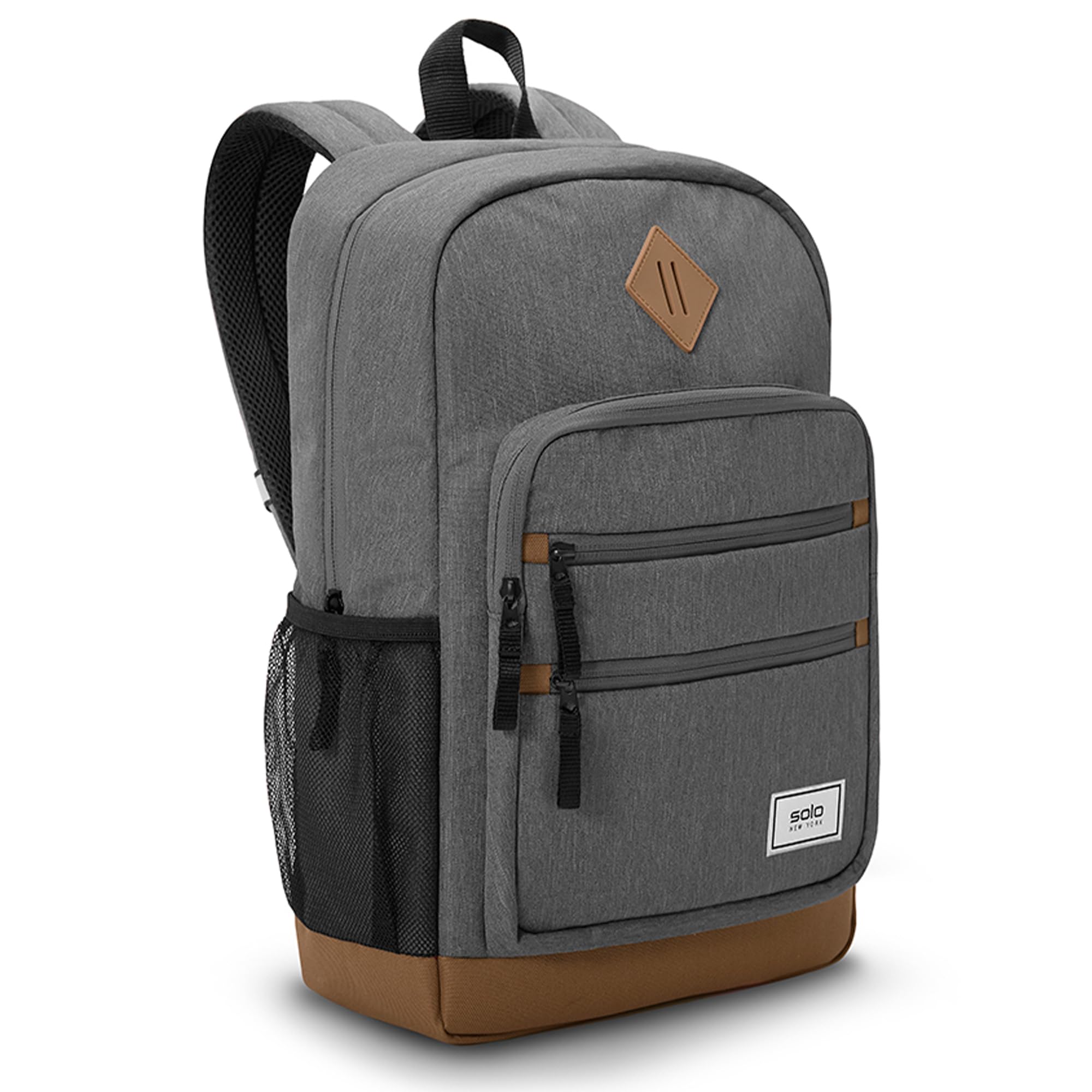 Solo New York Re:Fresh Machine Washable Backpack, Grey, Fits up to 15.6" Laptop, Re:fresh Machine Washable Backpack