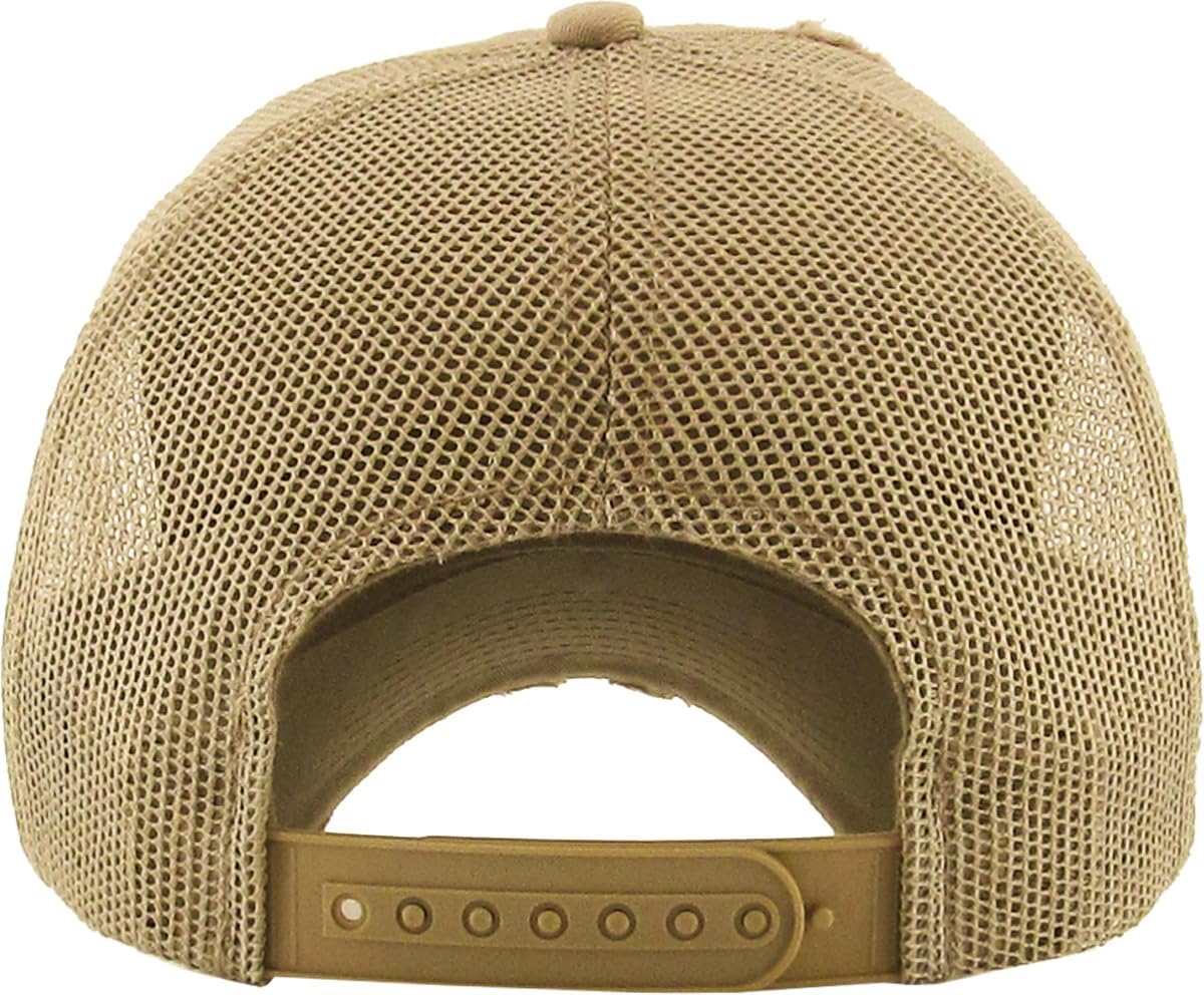 KBETHOS Vintage Washed Distressed Cotton Dad Hat Baseball Cap Adjustable Polo Trucker Unisex Style Headwear - Image 3