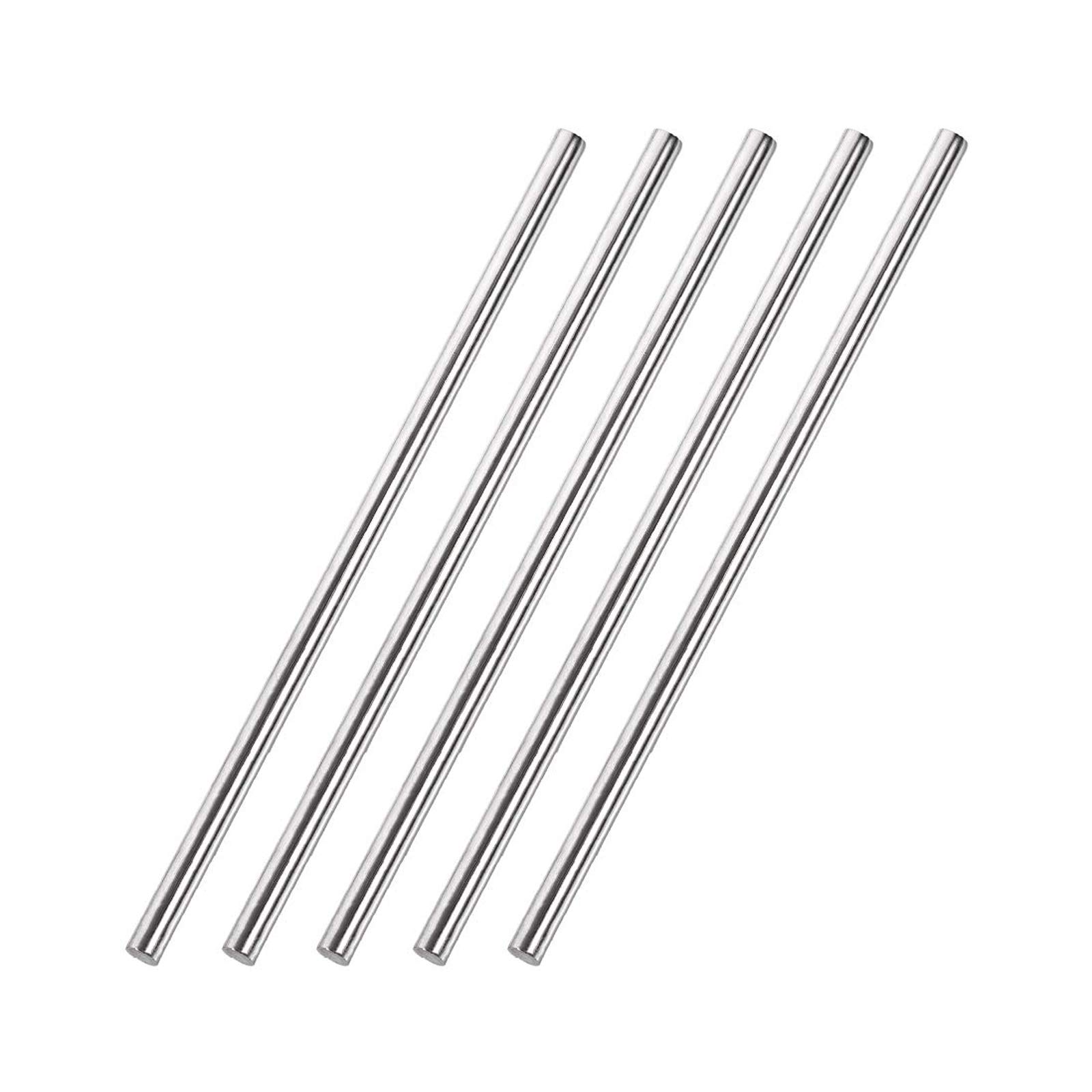 asta in acciaio inox Aste con albero tondo solido, asta in acciaio inossidabile, aste tonde 304 Aste con albero solido in metallo diametro 2-5 mm lunghezza 100 mm for modello artigianale fai-da-te, co