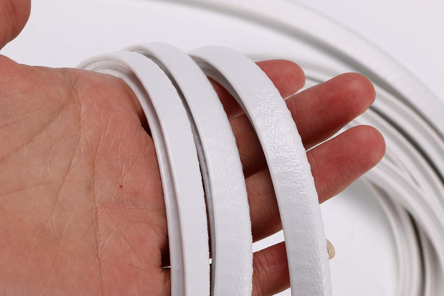 Sumnacon Car Door Edge Guards - Flexible Rubber Edge Trim for Protecting Edges of Cars, Boats, Vehicles & Metal Glass Equipment, Durable and Removable Protector Guard Seal Strips (32 Ft White)
