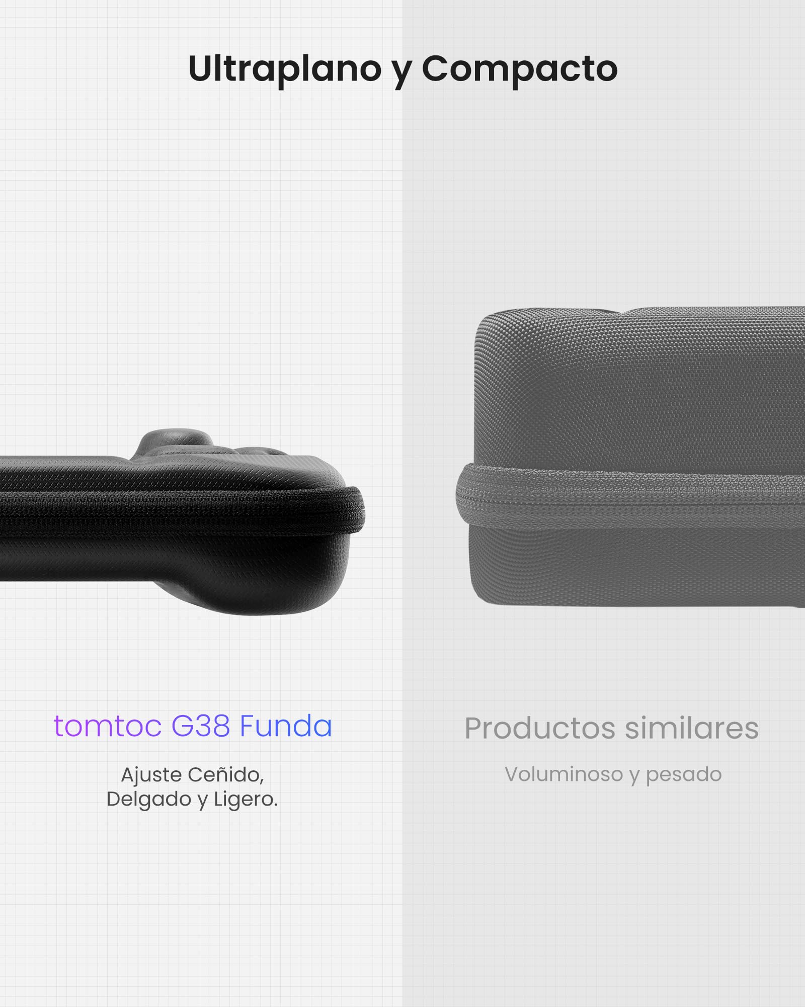 tomtoc Funda de Transporte Steam Deck/Steam Deck OLED, Estuche rígida de Filz de protección Total para Transportar la Consola Steam Deck y Sus Accesorios, Bolsa de Viaje a Prueba Golpes, como Regalos