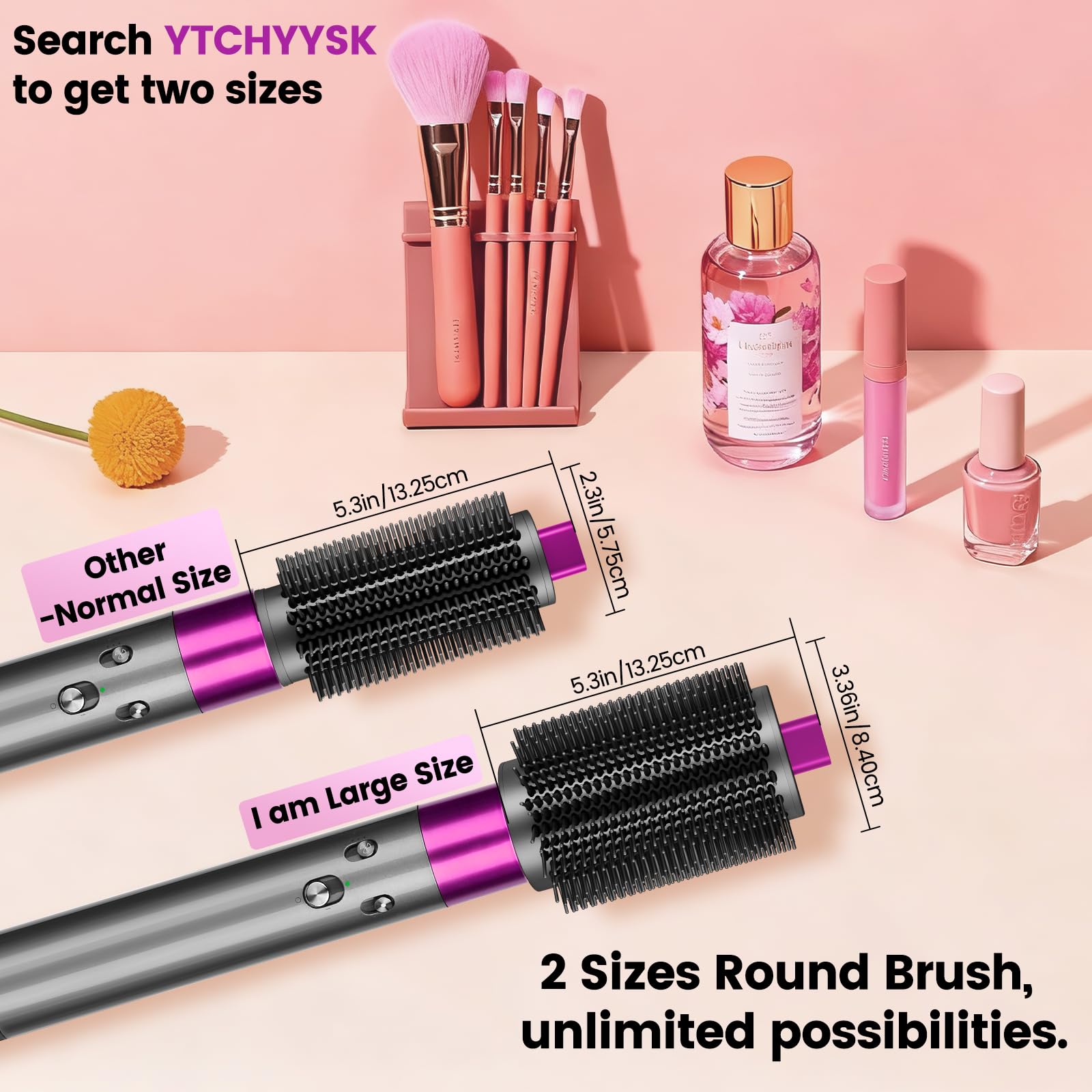 Amazon.co.jp: YTCHYYSK 大型ラウンドボリュームブラシ ダイソンエア