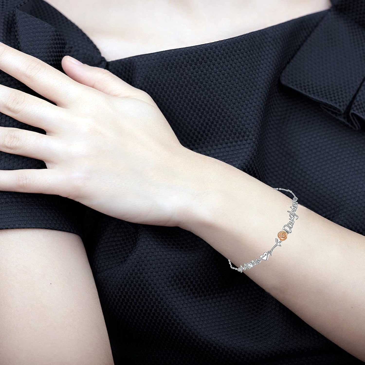 Mom Necklace S925 Sterling Silver Always My Mother Forever My Friend Love Heart Butterfly Pendant Necklaces Jewelry Gifts for Mom Grandmother Nana - Image 6