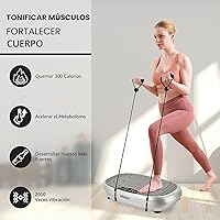 Vista 5 de EILISON FITABS 3D Vibration Plate Exercise Machine with Seat - Ocsillation, Pulsation + Vibration Platform, Push Up Vibration Machine for