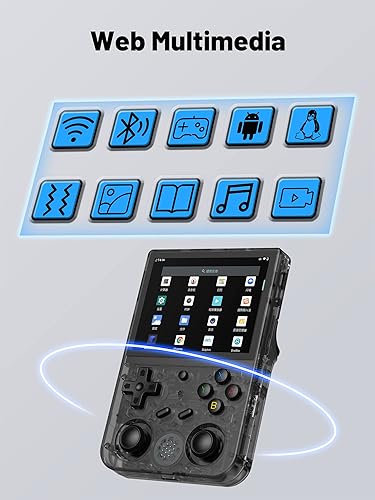Miniatura 5 de Consola de juegos portátil retro RG353V, sistema operativo dual Android 11 y sistema Linux compatible con 5G WiFi 4.2, Bluetooth, salida de TV con