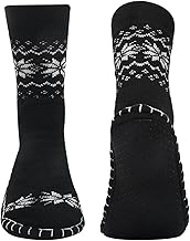 Vihir Men's Winter Warm Indoor Slipper Socks Non-Slip Shoes