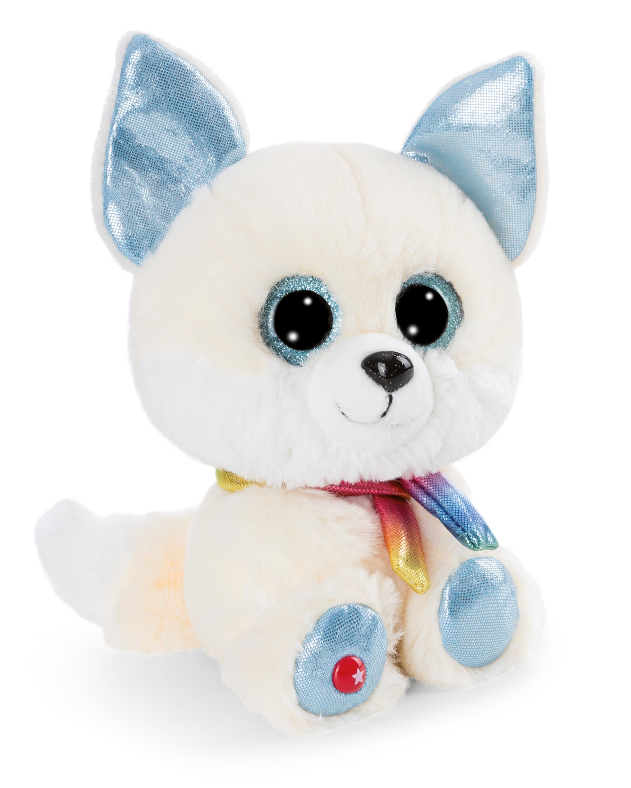 NICI Glubschis 62210 Lenzo – Lince Di Peluche Morbido 45 Cm, Pupazzo XXL Con Occhi Glitterati, Regalo Perfetto Per Bambini E Adulti
