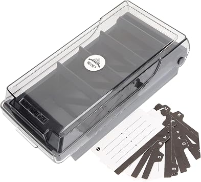 Desktop Card Holder Box Capacity Business Visiting Card Case Flip Design for Easy Access Material with Smooth Edges Organize Online Logins Addresses