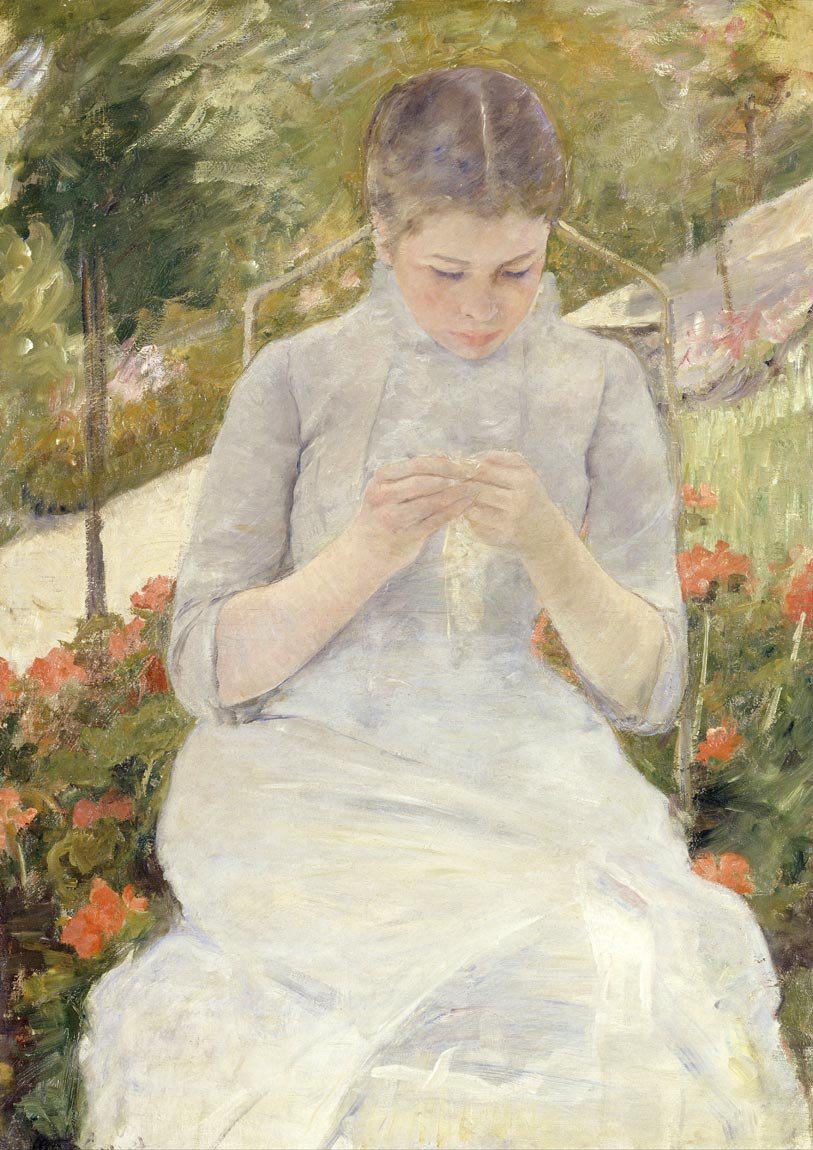 Amazon.co.jp: 世界の名画 メアリー・カサット Girl in the Garden