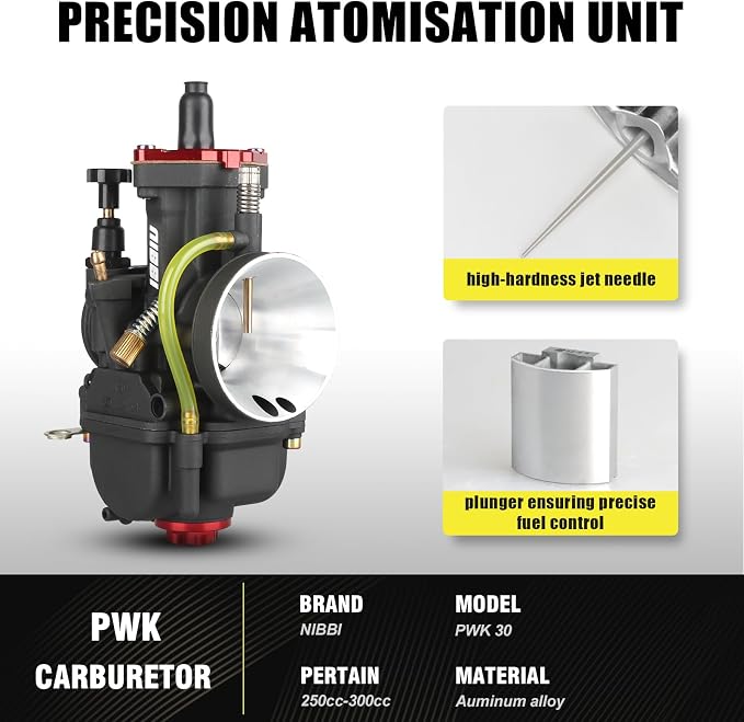 Carburador NIBBI PWK30 para moto de 30 mm miniatura 2