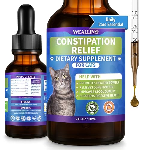 Cat Constipation Relief, Promotes Digestive Chicken Flavor Health 60 ml