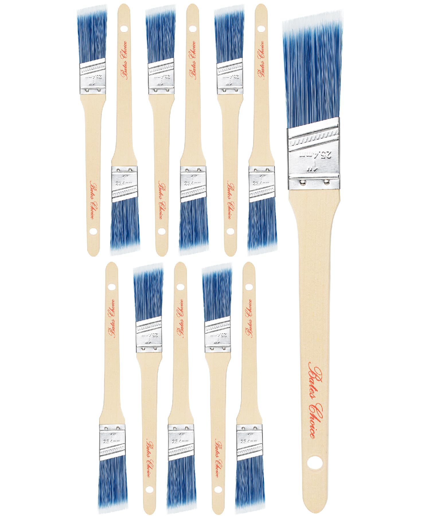 Bates Paint Brushes - 6 Pack for Walls & Projects -21 Bates Paint Brushes - 6 Pack for Walls & Projects -21