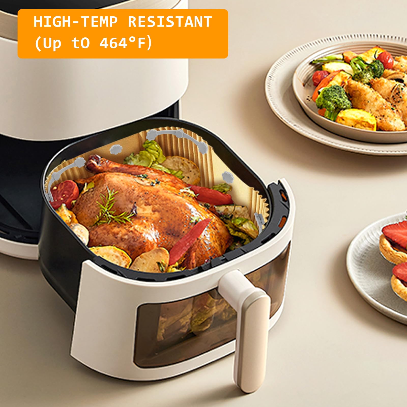 XIONGXIAOZHI Airfryer Magnete - 12 Stück Backpapier Halter | Silikon Schnallen Für Heißluftfritteuse