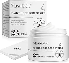 Masque anti-points noirs avec acide salicylique et argile blanche amazonienne - Nettoyant des pores - Masque exfoliant pour le visage et le nez