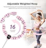 bubbacare Okos Hullahopp Abroncs 16 Levehető Résszel - Állítható Fitness Karika Otthoni Edzéshez, Zsírégetéshez, Digitális Kijelzővel - 110  5