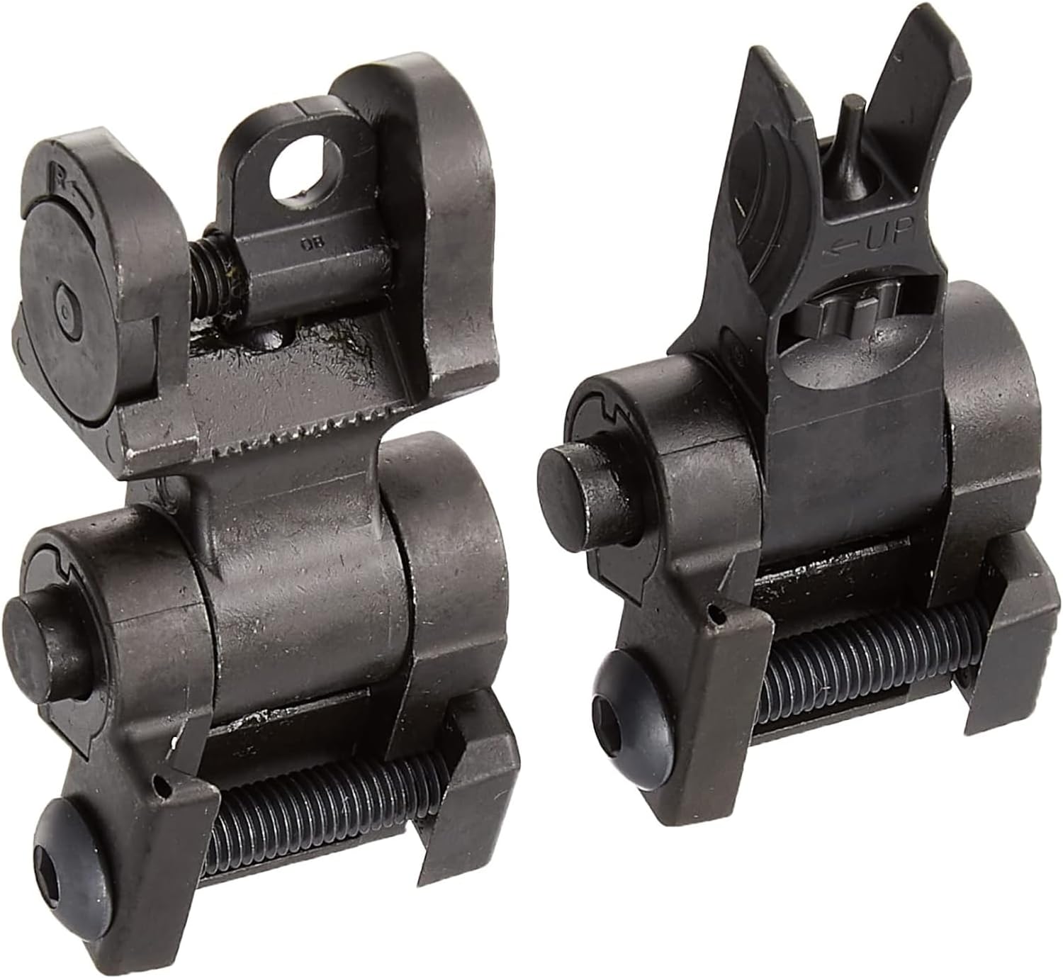 Sig Sauer Hunting Firearm Tread Front and Rear Sight Set, Adjustable Flip-Up Sights for Tread Pick Rail, Dual Aperture, Windage and Elevation Adjustable (KIT-TRD-Sights)