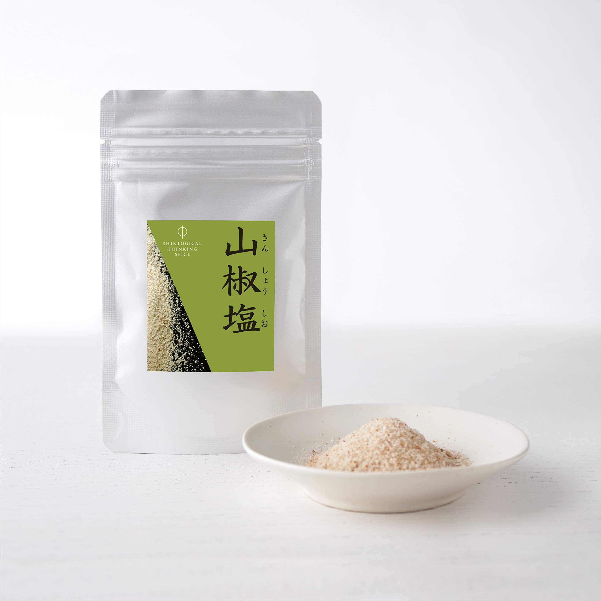 山椒塩 Premium Sea Salt Sansho Japanese Pepper Ground Seasoning - Kaiseki BBQ Teriyaki Gourmet Shio Unagi fried chicken yakitori beef pork unagi don seafood yaki soba udon ramen noodle oyakodon egg sushi