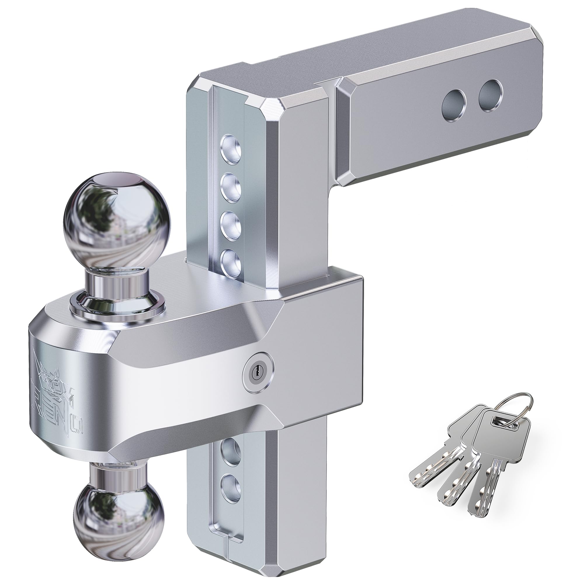 Snapklik.com : RENO Adjustable Trailer Hitch, Fits 2.5 Inch Receiver ...