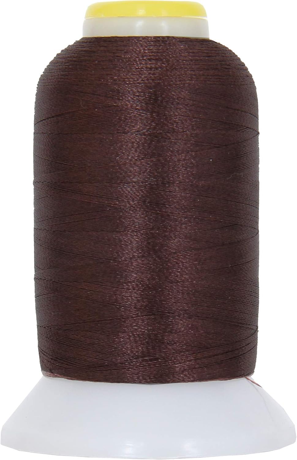 ThreadArt 60wt Embroidery Bobbin Thread, 1000M, Dark Brown | Lightweight bobbin thread for machine embroidery and sewing. Smooth 60wt thread helps designs stitch cleanly.