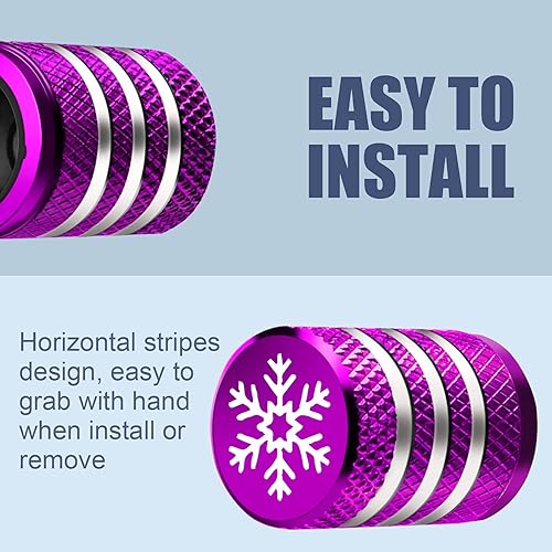 Miniatura 4 de Cubierta de tapón de válvula para neumático Paquete de 5 tapas de aire de metal, forro de plástico, resiste la corrosión, contra fugas, diseño de