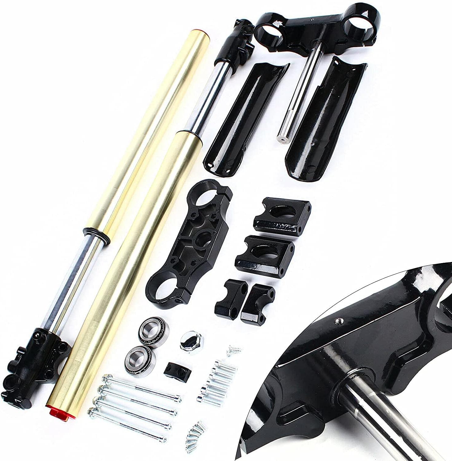 PanDair 29" 45/48mm Front Fork Shock Triple Tree Clamp For Pit Dirt Bike 110/125cc Taotao SSR125