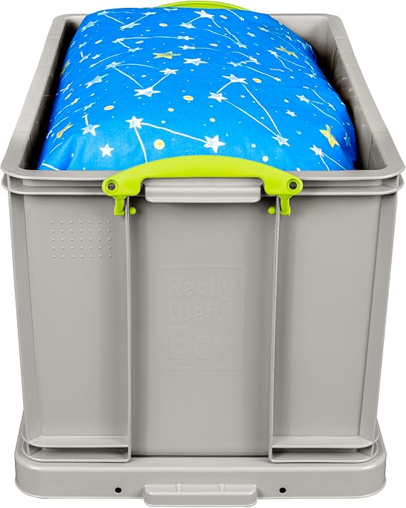 Really Useful Box Plastic Storage 84 Litre Recycled Dove Grey