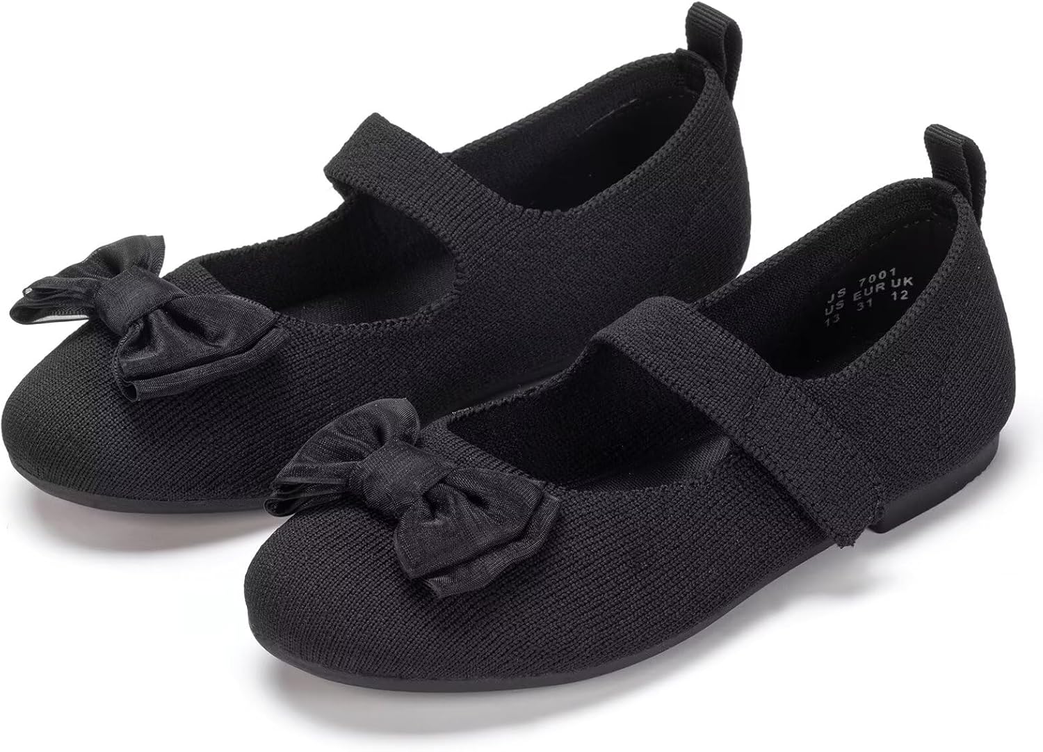 Frank Mully Girls Dress Shoes Mary Janes Girl Flats Slip on Ballet Flat Party School Shoes with Bow Toddler/Little Kid/Big Kid - Image 2