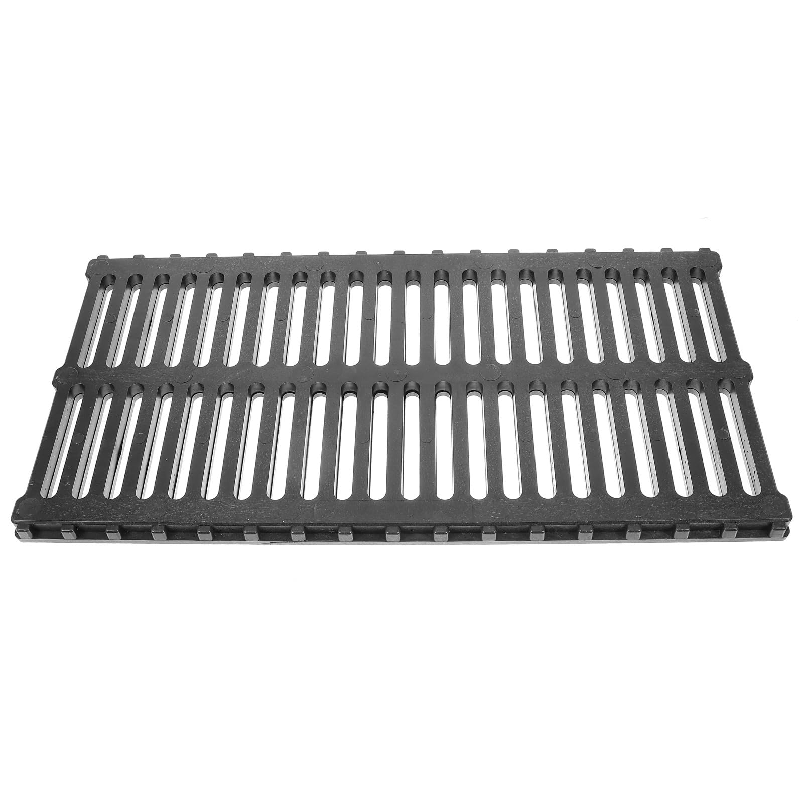Stabilny 500 x 240 mm wymienna pokrywa odpływowa z żywicy – wytrzymały plastikowy ruszt kanalizacyjny do zarządzania wodą deszczową w ogrodach i na zewnątrz